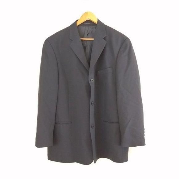 DKNY black 3 front pocket Blazer Size 42 regular - Picture 1 of 8